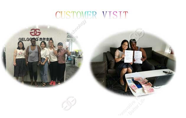 The Tanzania Customer Visit Company For Almond Roasting Machine